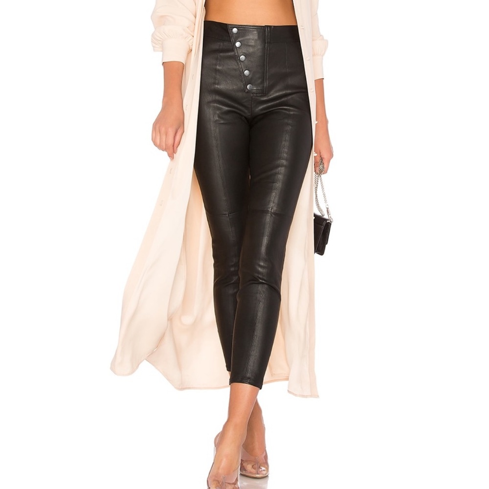 NWT LPA 597 revolve Leather pant size xxs